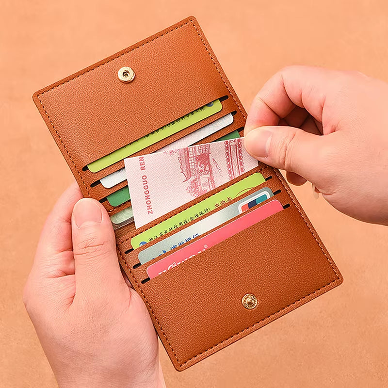 1Pc Card Bag Slim and Compact Bank ID Card Case Driver'S License Wallet Simple and anti Demagnetization Card Holder