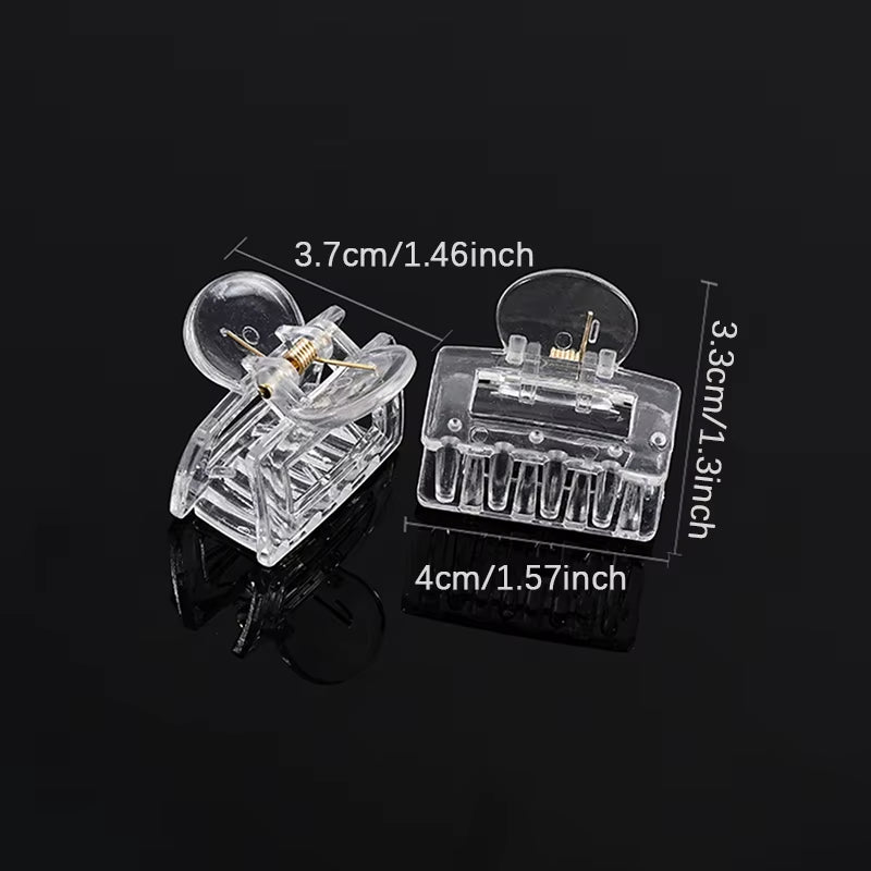 Acrylic Clear Claw Transparent Plastic Hair Clips Blank Hairpin Base for DIY Jewelry Making Fashion Girls Hair Accessories