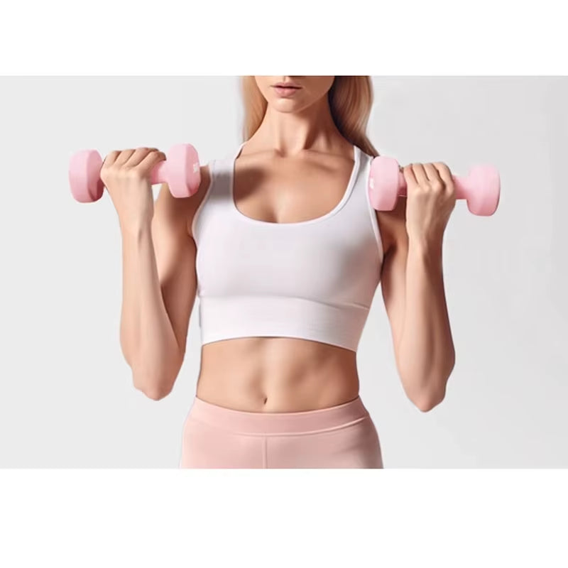 2Pcs Dumbbell Fitness Equipment Stable Durable Dumbbell 0.5Kg Weight Bodybuilding Training at Home for Women Fitness Equipment