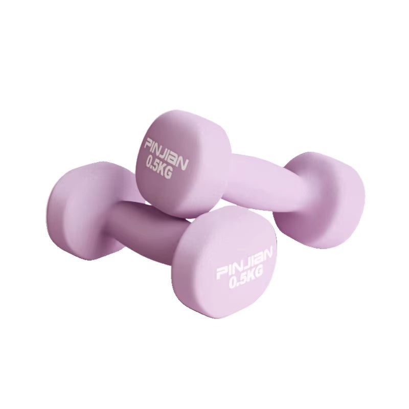 2Pcs Dumbbell Fitness Equipment Stable Durable Dumbbell 0.5Kg Weight Bodybuilding Training at Home for Women Fitness Equipment