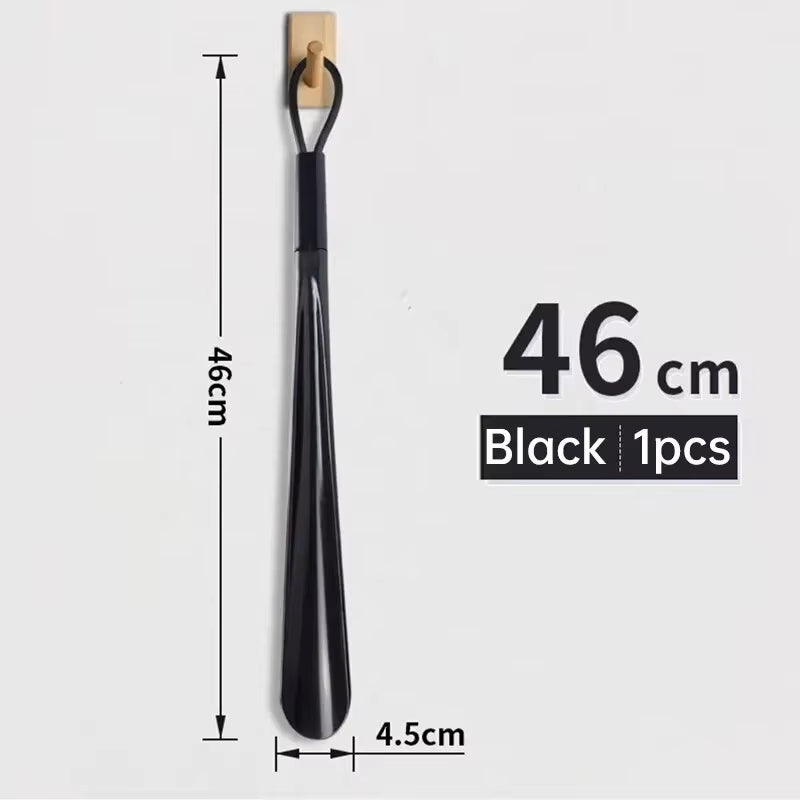 Extra Long Shoe Horns Black Plastic Shoe Horn Spoon Shape Shoehorn Shoe Lifter Flexible Shoe Lifter Shoes Accessorie