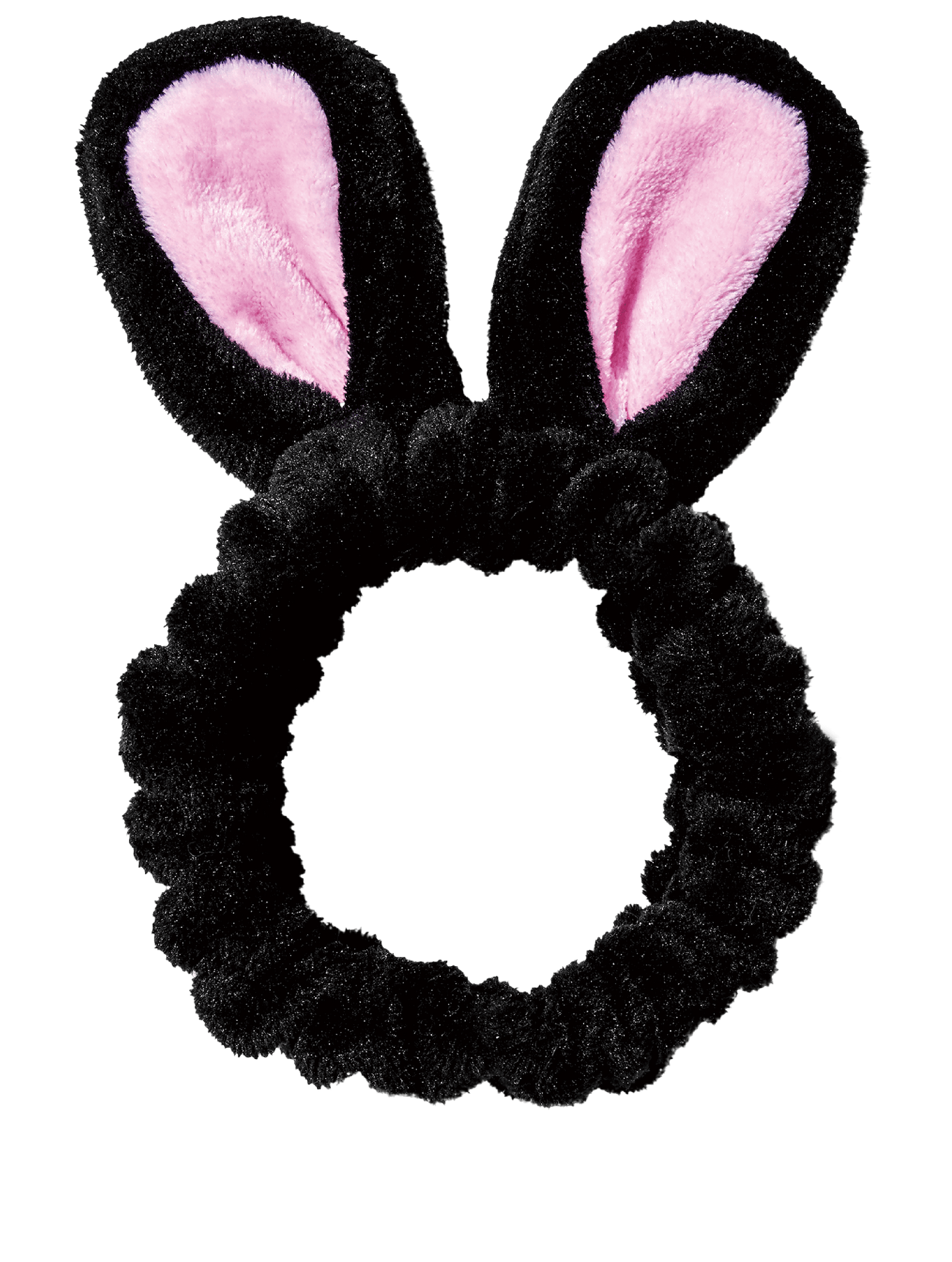 CHASIN’ RABBITS Spa Headband for Washing Face – Black Rabbit | Skincare Headbands Makeup Headband for Washing Face | Black Headband Hair Styling Accessories Face Wash Headband (8.26" X 5.5")