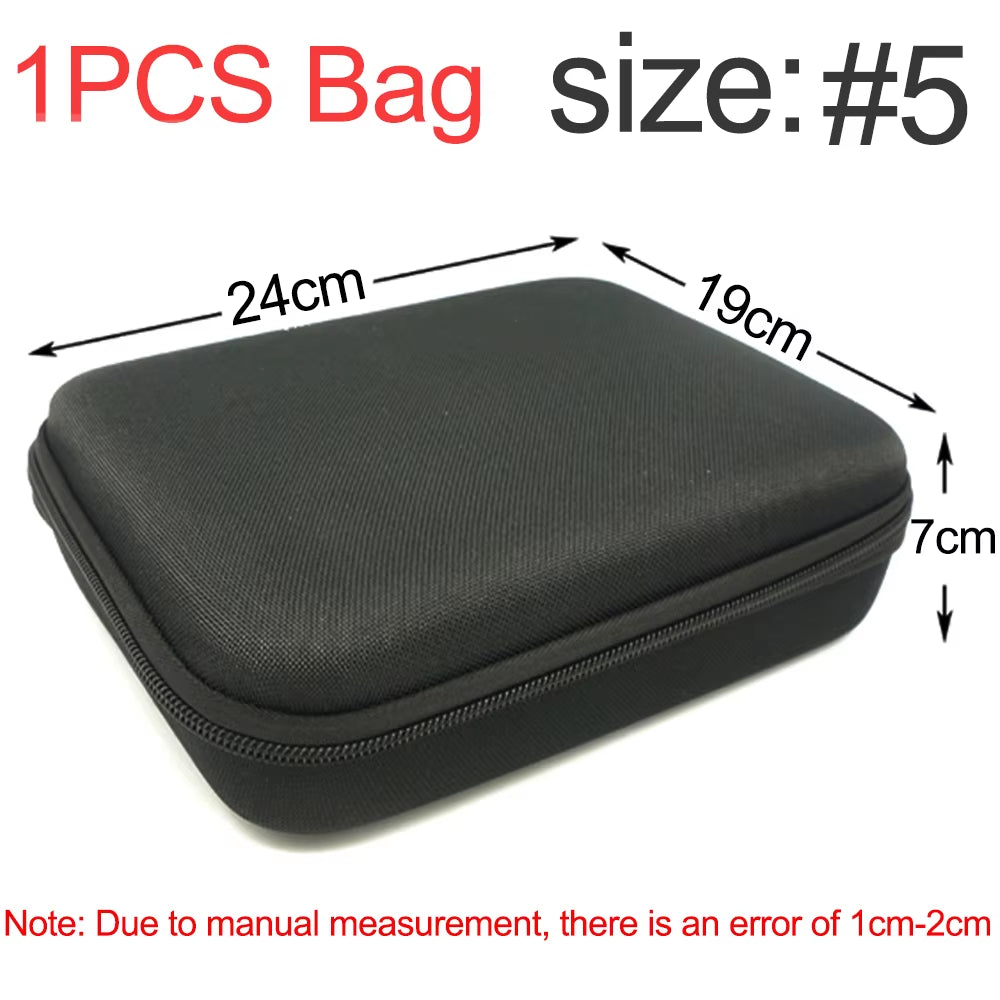 Earphone Data Storage Bag Oval Square Rectangle Cable Organizer Bags Mini Zipper Pouch Tech Gadgets Portable Charger U Disk Case