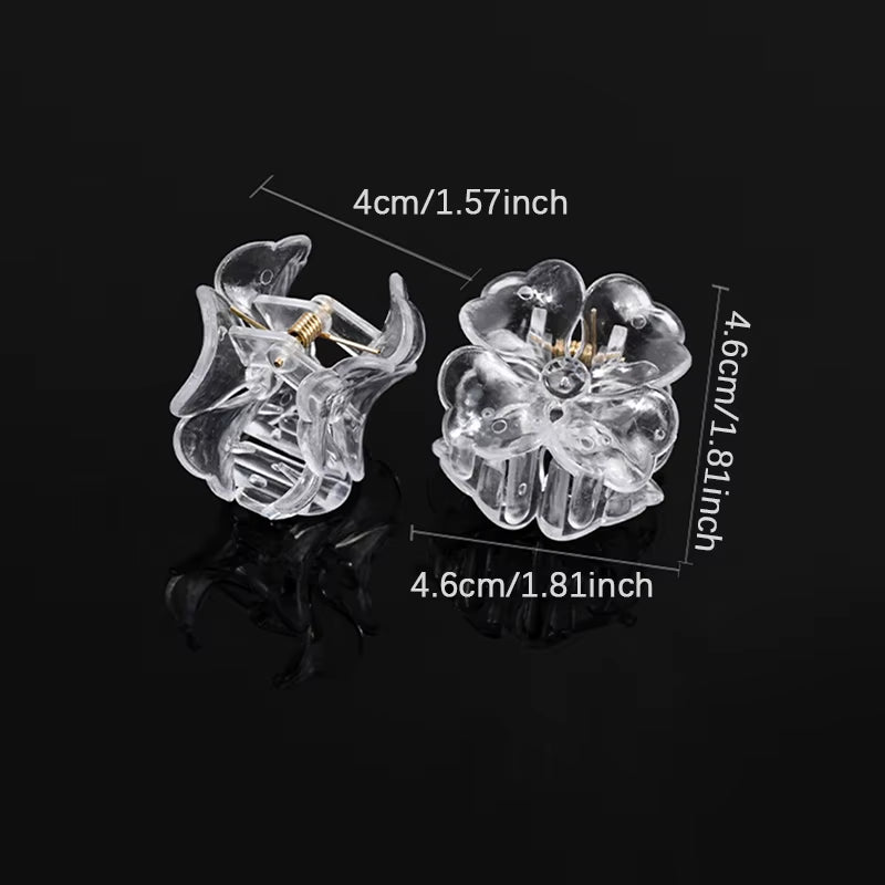 Acrylic Clear Claw Transparent Plastic Hair Clips Blank Hairpin Base for DIY Jewelry Making Fashion Girls Hair Accessories